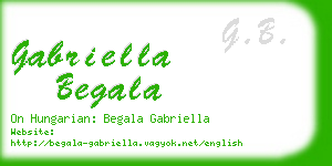 gabriella begala business card